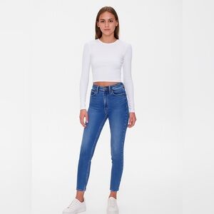 GAP Size 00 Cigarette High Waisted Denim Jeans 24R